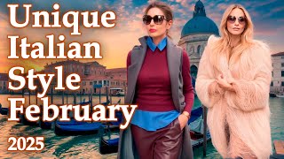 🇮🇹 Italian Fashion Trends 2025 | Elegant \u0026 Unique Styles for February