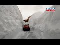 Snow Clearing Operation On Full Swing In Rohtang Pass In Himachal Pradesh