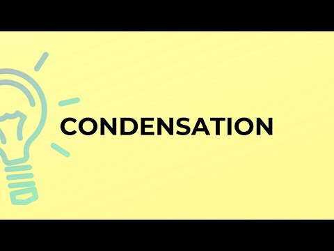 Is condensation a word?