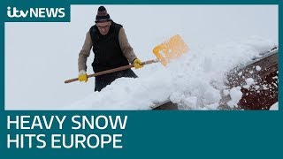 Freezing weather and heavy snow hits Europe as death toll increases | ITV News