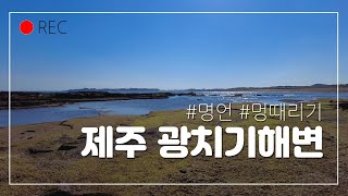 2021년, 제주 광치기 해변에서 멍때리기