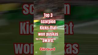 Top 3 Scorpion Kicks that Won Puskas Award. #football #goals