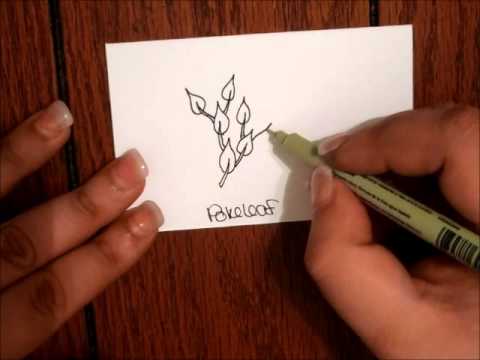 Tangle Tutorial Pokeleaf Youtube
