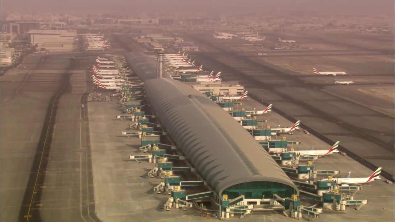 Amazing View Of Emirates Dubai International Airport Terminal - YouTube