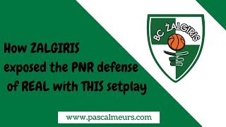 How ZALGIRIS exposed Real's PNR defense with THIS SETPLAY!