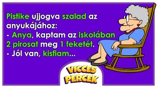 🤣Vicces Percek: Pistike ujjongva szalad az anyukájához...🤣