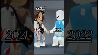 honestly 2021 was the beat year:). #shorts #roblox #2021 #2022 #2020