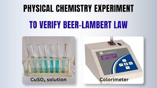 To Verify Beer-Lambert Law