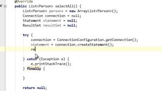 Java and JDBC tutorial #5: Select all values