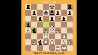 Mikhail Tal vs Harry Golombek, 1958 #chess #chessgame