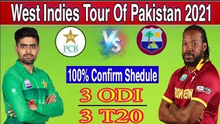 West Indies Tour Of Pakistan 2021 | 100% Confirm Schedule | Date &Time | Pak vs Wi | Ali Sports Room