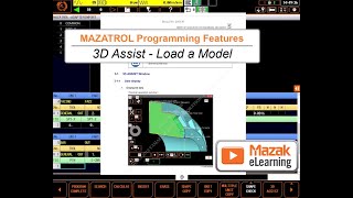 MAZATROL Programming Briefs: 3D Assist Feature