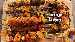 HOMEMADE GHANAIAN KEBAB |KYINKYINGA| SUYA |SKEWERS |EASY RECIPE #kyinkyinga #skewers