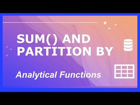 SQL SUM() Analytical Function - Running Totals with Partition By