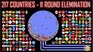 217 Countries - 11 Round Ultimate Eliminations | WORLD MARBLE RACE #18