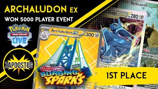 1st Place Archaludon ex Deck Won BIGGEST Pokemon TCG Tournament! (5000 Players)