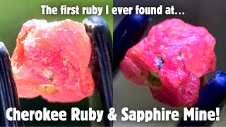 The first ruby I found at Cherokee Mine