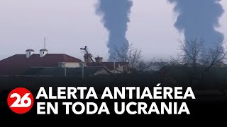 Rusia bombardea Kiev y se activa la alerta antiaérea en toda Ucrania