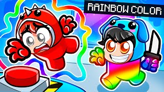 Playing As RAINBOW COLOR Imposters In Among Us!