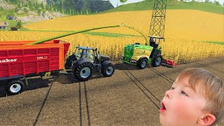 Farming simulator 19 | We try online and ruin a farm | Tractor game