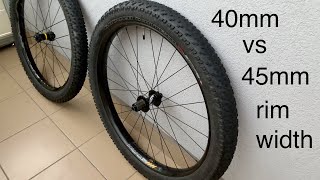 Plus size bike rims - 45mm vs 40mm