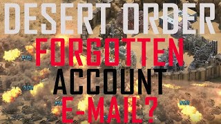 DESERT ORDER. FORGOTTEN YOUR ACCOUNT E-MAIL? SOLUTION IN THIS VIDEO!