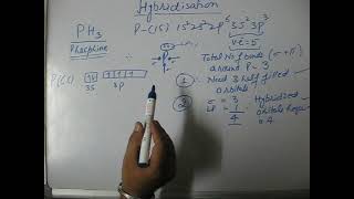 Bonding in PH3 using Hybridization