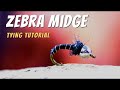 Zebra Midge Fly Pattern (Fly Tying Tutorial)