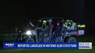 Reported Landslide at Watkins Glen Park Saturday Night