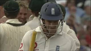 Ashes 2005 Shane Warne Bowling Andrew Strauss