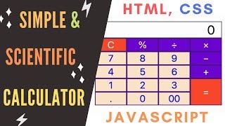 Create Simple or Scientific Calculator Using HTML, CSS and Javascript - Part 1