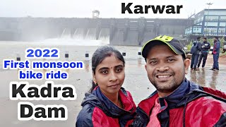 Karwar KADRA DAM in 2022 | First Monsoon bike ride with wife