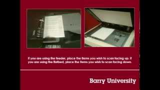 Barry University - Library Services Tutorial: Scanning Instructions