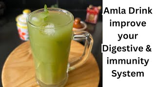 ✨Amla Mint Refreshing Drink for Improve your Digestive \u0026 Immune Systems ✨/Amla Recipe | Amla