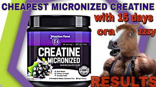 Nutrition planet Creatine Micronized Review ||after using 15 days||