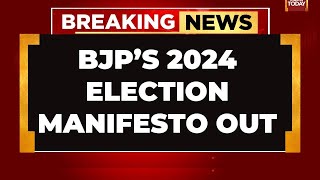 BJP 2024 Manifesto LIVE News: BJP Unveils 2024 Lok Sabha Elections' Manifesto | PM Modi LIVE News