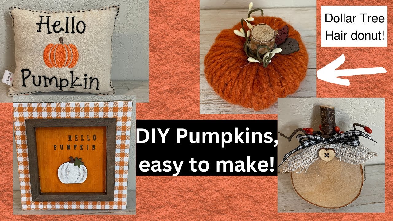 4 Diy Pumpkin Fall Projects Youtube