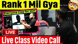 Live Class Video Call Rank 01 Mil Gya Video Call 😲 |  Rajwant Sir |Rajwant Sir Comedy| Physicswallah