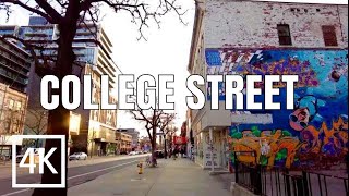 College Street | 4K Walk Downtown Toronto (April 21 2022)