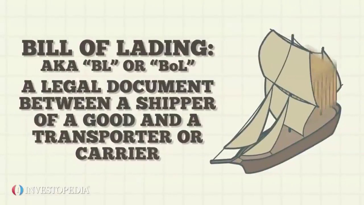 Bill Of Lading - B/O - YouTube