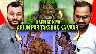 Mahabharat Episode 252 Part 1 | Reaction | Shri Krishna saved Arjuna from Takshak's attack.