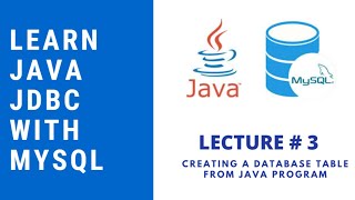 CREATING A DATABASE TABLE FROM JAVA PROGRAM | LECTURE 3 | PROGRAMMING BUGZ
