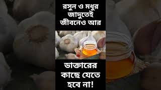 সব রোগ দূর করতে এই ২টি জিনিস খান! রসুন ও মধুর উপকারিতা