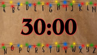 📺 30-Minute Stranger Things–Style Countdown Timer | Retro 80s Classroom Visual Timer for Kids 📺