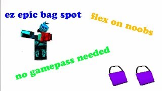 Roblox Parkour: EASY RARE BAG SPOT (no gamepass needed)