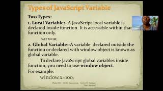 JavaScript Variables | B.K. Phole