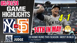 NY Yankees vs SF Giants [FULL Highlights] | JUDGE TO DEAD CENTER FOR NUMBER 20 ! LEAD TO WIN !