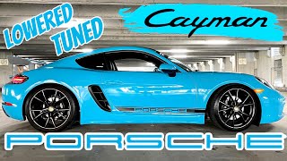 Porsche 718 Cayman Lowered | APR Tuned | Miami Blue 2021