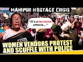 Manipur Hostage Crisis: Angry women vendors protest on streets, raise voice against killings