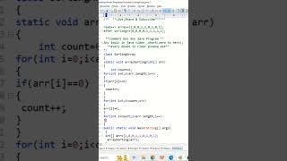 Sort 0,1 Array program in Java #education #learning #viral #shorts #shortvideo #youtubeshorts